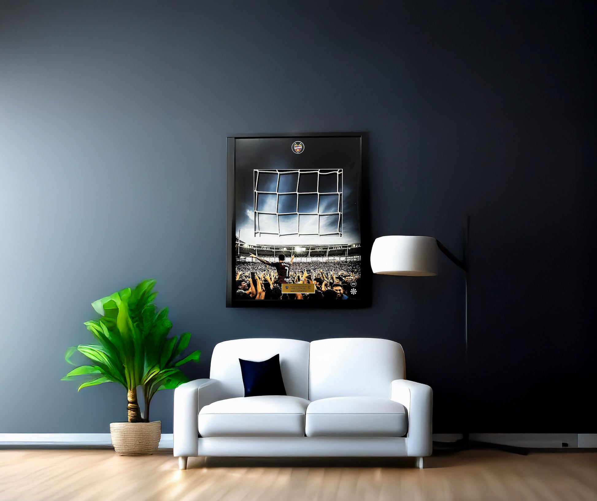 Red Oficial Ciutat de València utilizada en el día que el Levante UD consiguió el título de Campeón.