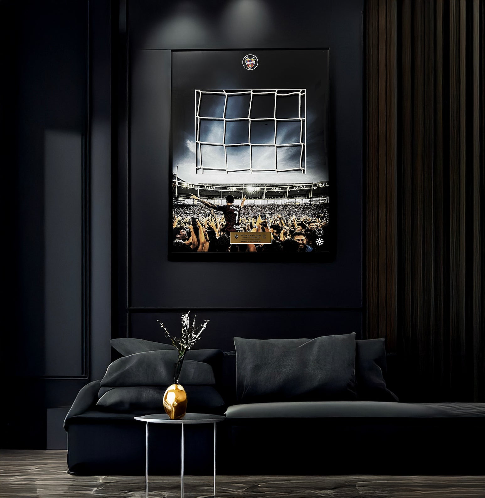 Red Oficial Ciutat de València utilizada en el día que el Levante UD consiguió el título de Campeón.