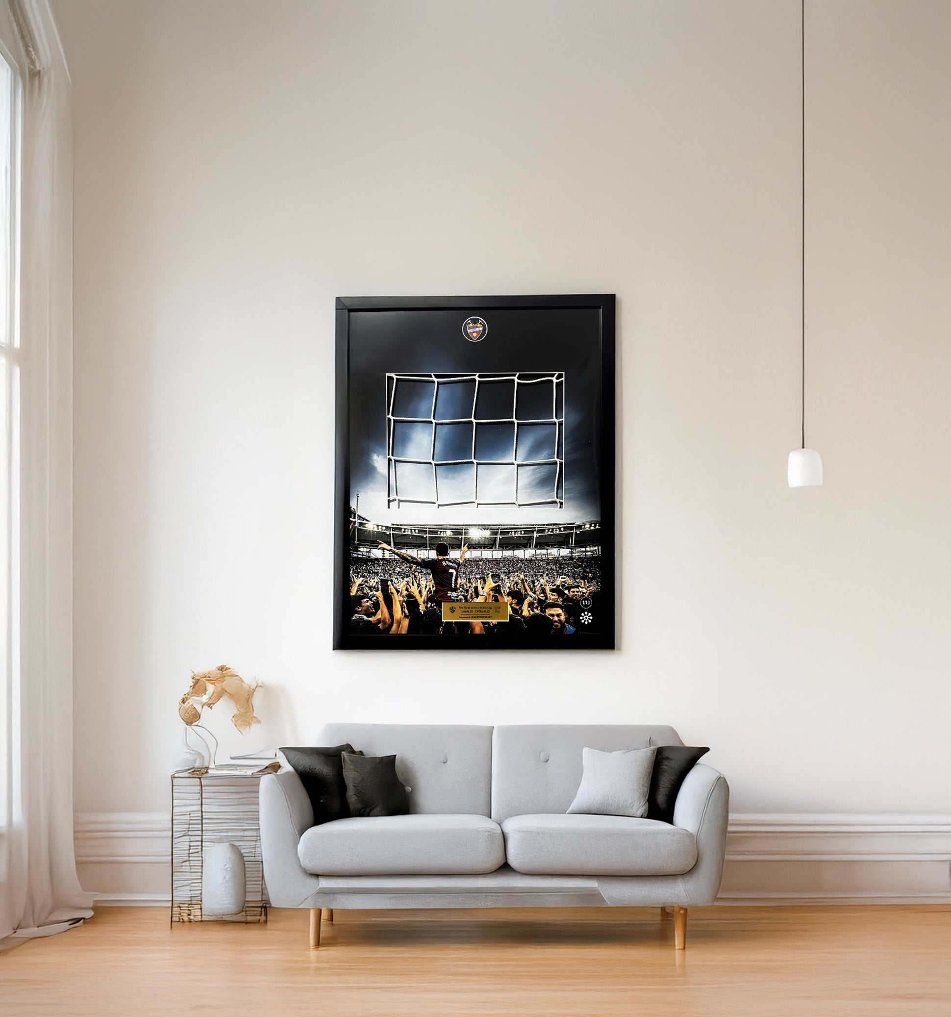 Red Oficial Ciutat de València utilizada en el día que el Levante UD consiguió el título de Campeón.